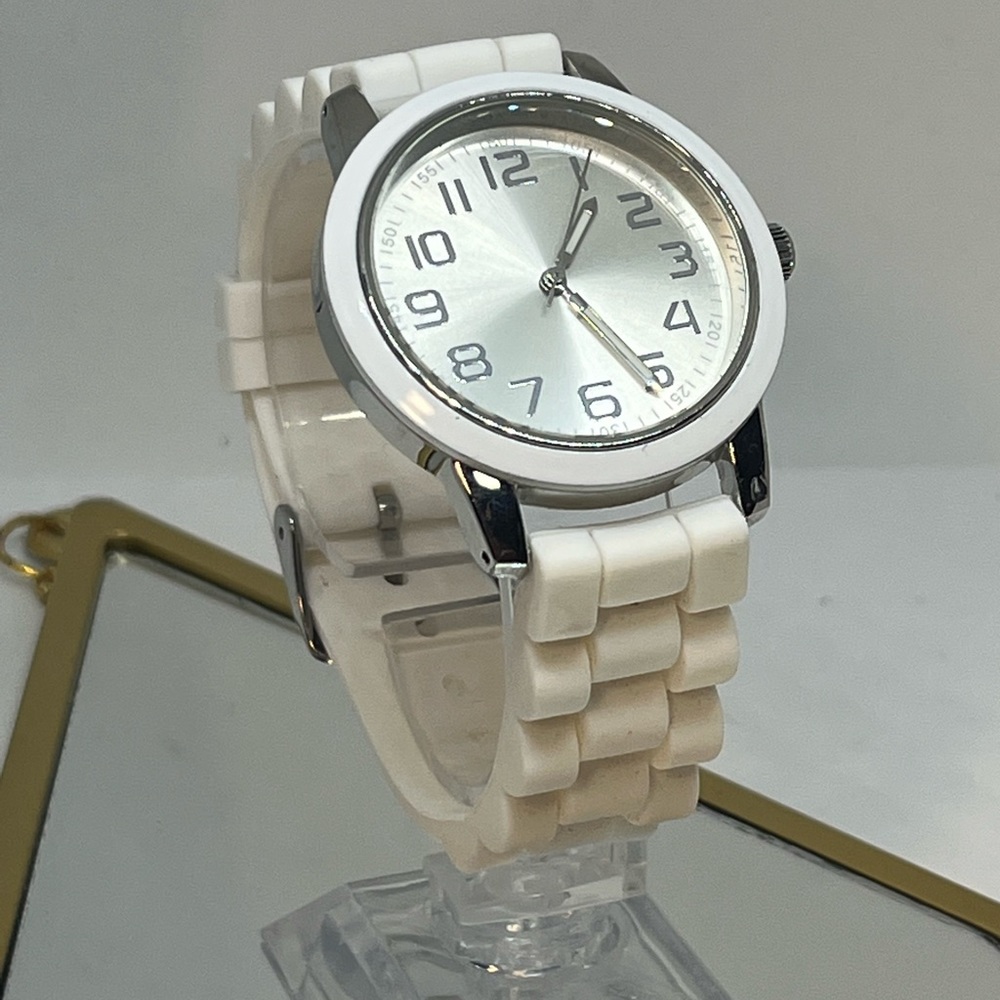 ACCUTIME watch created for Macy’s silicone band, unisex fashion watch adjustable